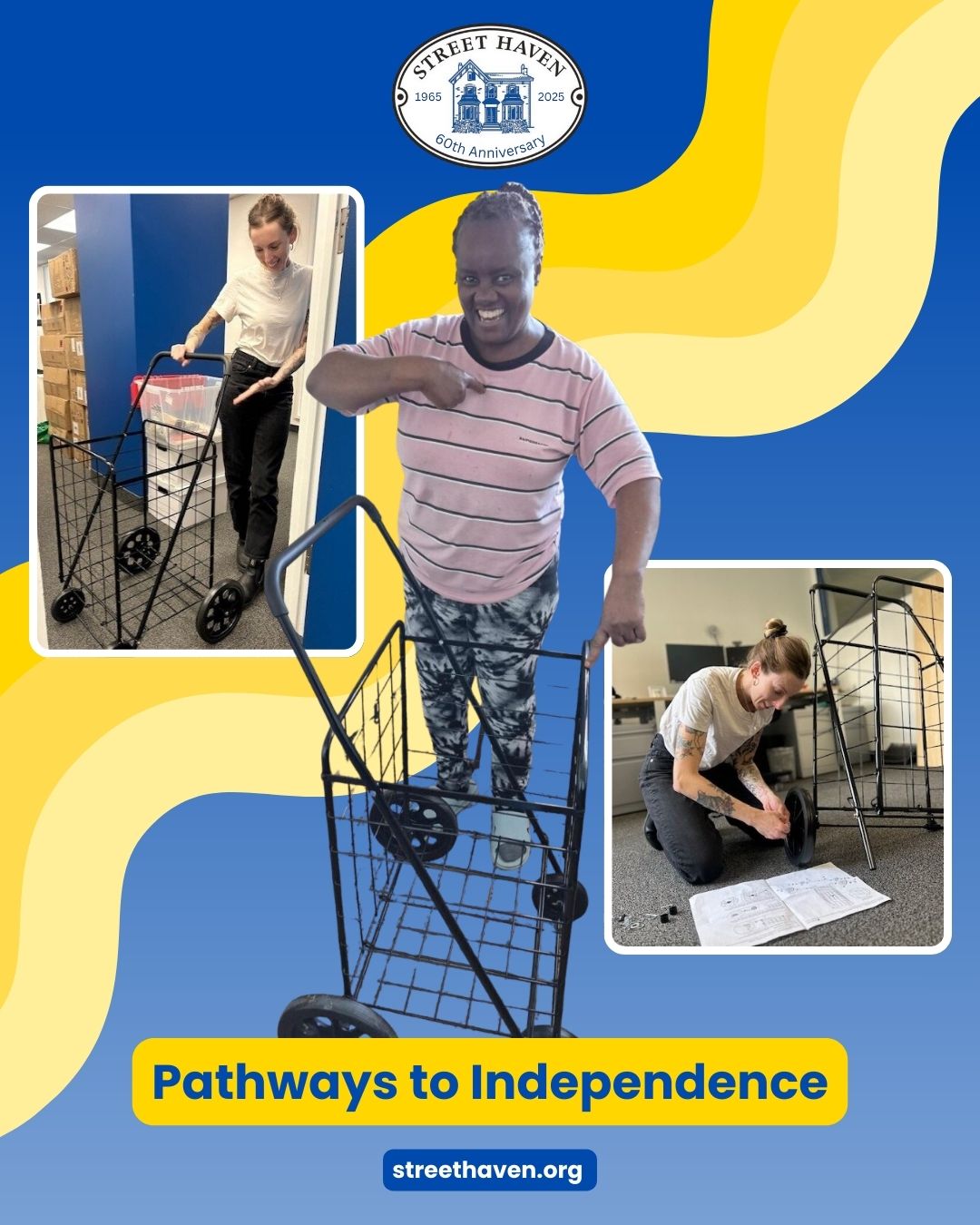 Pathways to Independence:
From helping clients find permanent housing to building grocery carts, our Pathways to Independence crew do it all!
Pathways to Independence is one of our training services that provides individualized support for women moving into permanent housing. Laura is one of our superstar case managers, where she goes above and beyond to make sure her clients have the tools and resources they need to succeed! The Pathways to Independence's team hands-on approach makes their clients transition into their homes seamless.
#womensupportingwomen #streethaven #community #housingsupport