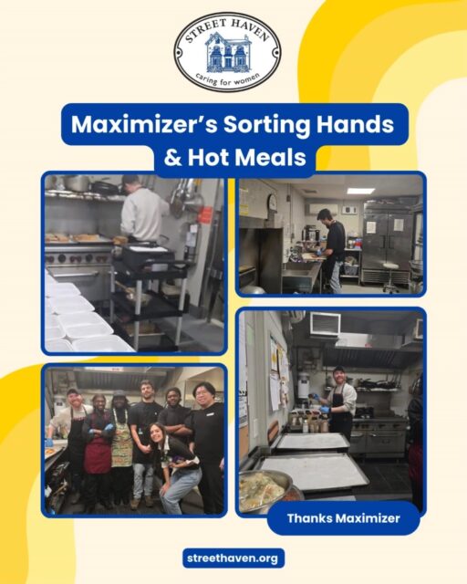 Four awesome volunteers from Maximizer spent two hours at Street Haven—sorting donations, churning out more grilled cheese than we can count, and leaving a real impact. Corporate volunteering frees our team to focus on clients while giving colleagues a firsthand look at the work that matters. Huge thanks to Maximizer — it truly takes a village.
#CorporateVolunteering #CommunityImpact #VolunteerSpotlight #GivingBack #StreetHaven