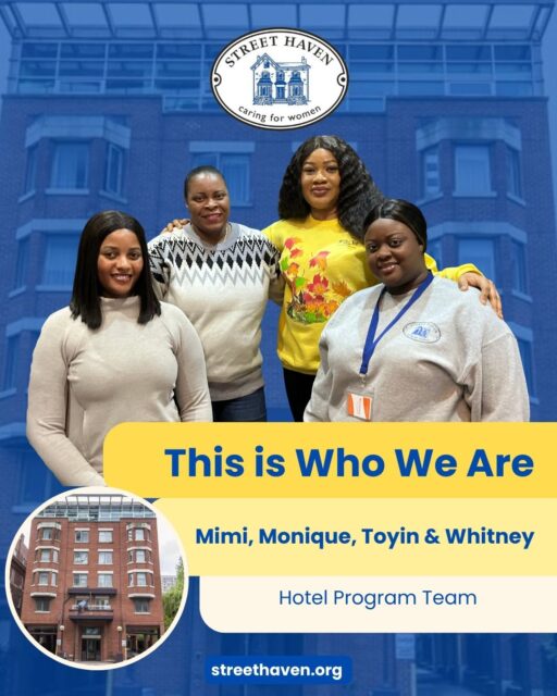 Meet the heart behind Street Haven's Hotel Program 💙

"Seeing our clients achieve successful reintegration into society is a very rewarding experience" – this is what drives our dedicated Hotel Program team every single day.

Our team serves 47 women through an individualized approach that prioritizes safety and personal goals. From morning room checks to crisis intervention, case planning to conflict resolution, each day brings new challenges – and new opportunities to make a difference.

What makes it all possible? "Teamwork is another thing that keeps the team going; coming to work every day and knowing that you have wonderful colleagues who are willing to work together to provide the necessary support to the women we serve."

Our case managers, housing workers, and life skills facilitators work collaboratively, getting to know each client while supporting them toward stability and housing. The reward? Former clients drop by to check in with their past case managers and let them know how they are progressing.

To the Hotel Program team: Your hard work, dedication, and compassion make all the difference. Thank you!

#StreetHaven #HotelProgram #WomensShelter #CommunitySupport #Teamwork #Empowerment #SocialServices
