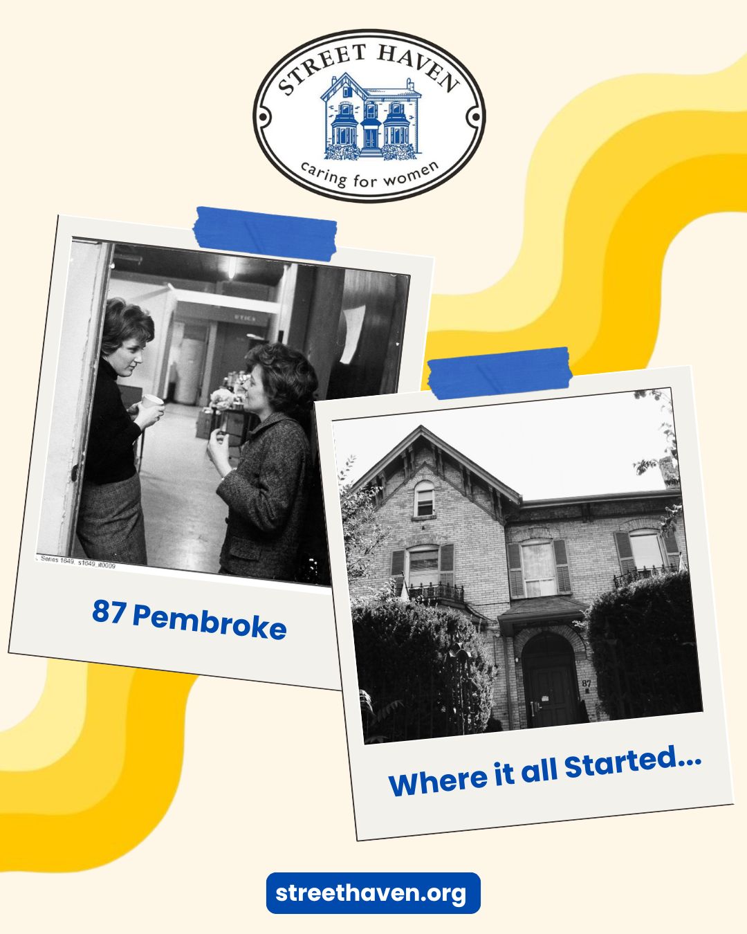 Ever wonder how Toronto's first emergency women's shelter got its start?

It all began with one nurse and one house.

Back in 1965, our founder Peggy Ann Walpole opened her own home as a drop-in for women who needed a safe place to land. A cup of coffee. A listening ear. No judgment, just care. That was the Street Haven way from day one.

Word spread fast. Before long, Peggy's living room couldn't hold everyone who needed help — so she purchased 87 Pembroke and became Canada's first women-centred multi-service housing and recovery agency. We thank the women over the past 6 decades who helped shape the Street Haven we know today.

Peggy would be proud of the shelter staff we have today. Each member shows up with the same empathy and welcoming energy that started Street Haven 61 years ago.

#ShelterAppreciationWeek #StreetHaven #TorontoHistory #EmergencyShelter #HomelessnessAwareness #PeggyAnnWalpole #HousingWithDignity