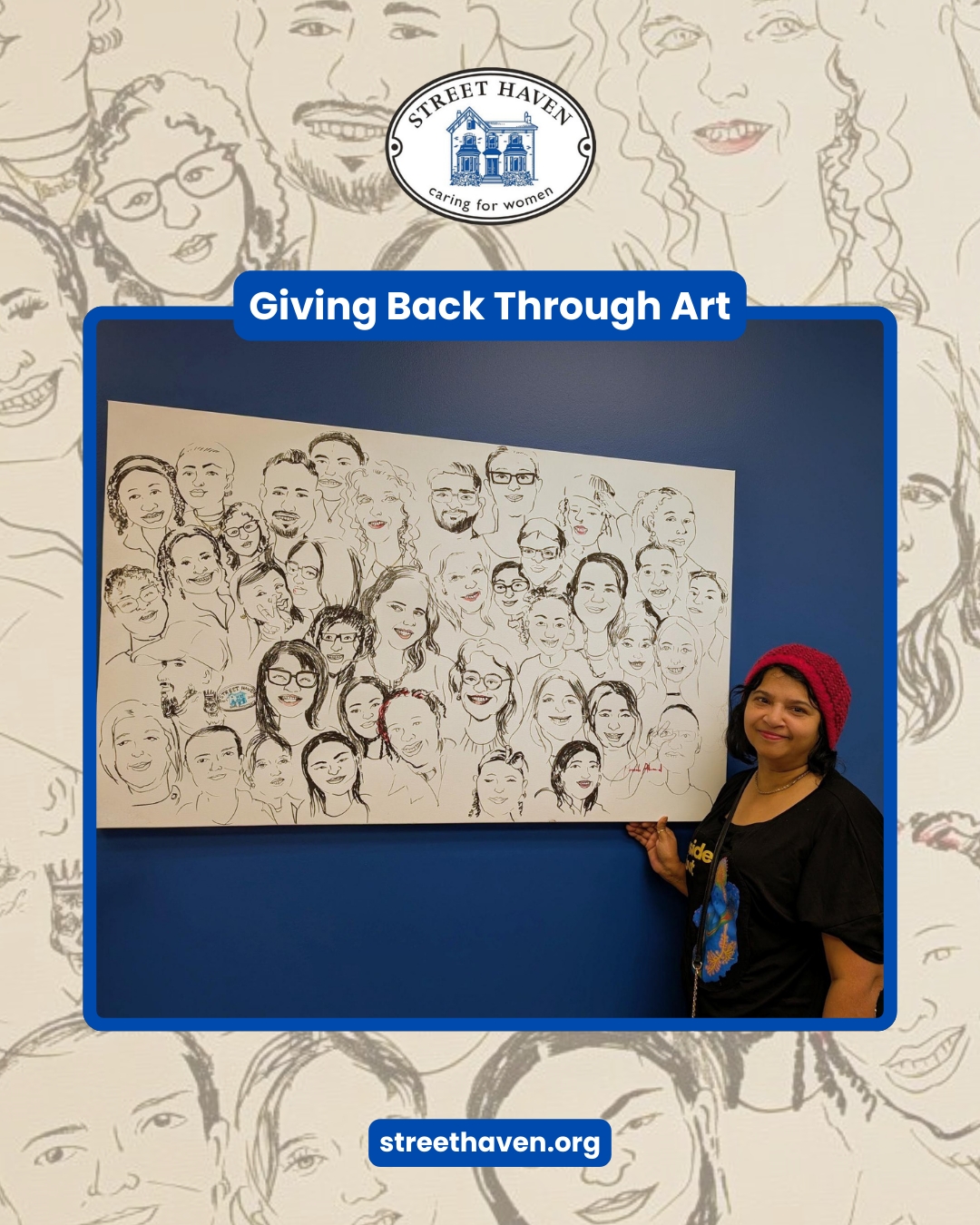 Meet @masuda8647 (Masuda Ahmed), a graduate of our Employment Services Program and a seriously talented artist! 🌟

Ever since Masuda finished her program at Street Haven, she has been brightening our office with her incredible caricature sketches, and we couldn't be prouder. Moments like these, when former clients return not just to say hi, but to share their gifts with us, remind us exactly why we do this work.

#StreetHaven #Employment #SuccessStories #ClientHighlight