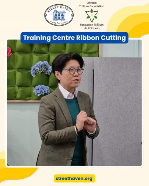 One room. Many possibilities. And some very special guests. 💙✨
We were so honoured to have MPP @kristynwongtam join us at our new Training Centre at 87
Pembroke Street! They expressed their full support for Street Haven’s vision and applauded the
work we are doing for women experiencing homelessness in Toronto. Having that recognition
from our community leaders means everything to us. 🙏
So, what is the Training Centre all about? It’s a shared, multi-use space that is home to:
💻 Employment counselling + digital literacy programs
🎓Job readiness and skills-building
🎮 Recreational and social programs
🤝 Staff meetings and team collaboration
💚 A space our clients and staff can truly call their own
Funded by two grants of $400,000 from the Ontario Trillium Foundation ( @ontrillium ), we were able to open a new Training Centre and launch on-site mental health services for women experiencing homelessness and poverty.
Our Employment + Training team is now working hand in hand with shelter staff every single day
building goals together, breaking down barriers together, and celebrating wins together. That’s
wraparound care in action.
Integrated approaches. Innovative offerings. And women at the centre of it all. 💪
#StreetHaven #TrainingCentre #OntarioTrilliumFoundation #KristynWongTam
#WomensHomelessness