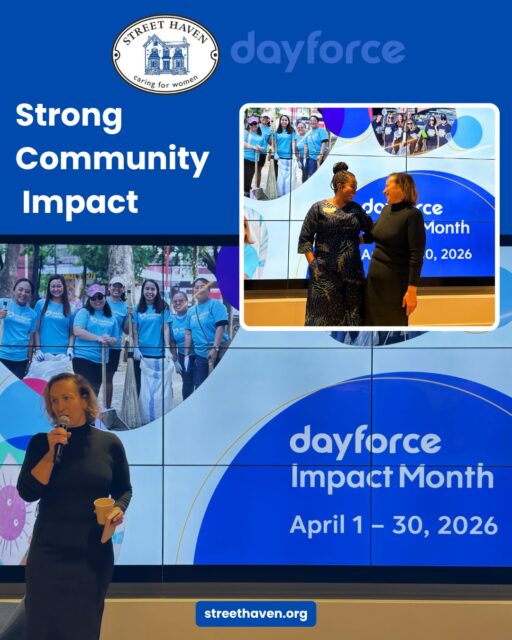 500 hygiene kits. 500 inspirational messages. Infinite gratitude. 💙✨ 

Our Grace shared the powerful stories of the women we serve, and Katie Didyk reminded the room that donations restore dignity and hope. Then @dayforce got to work and the magic happened. 

This is year two of our partnership with Dayforce, and a huge thank you to Keshia Ali for spearheading so much of this incredible work. Their Impact Month also means employees are donating to Street Haven because real impact doesn't stop at one event. 

Thank you, Dayforce. You show up for us, so we can show up for them. 🤍

#StreetHaven #Dayforce #ImpactMonth #CommunityLove #HygieneKits #SkillsBasedVolunteering #TorontoNonProfit #WomenShelter