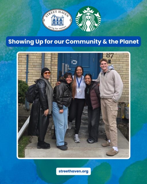 Yesterday, we welcomed a team from our local @starbuckscanada to Street Haven as part of their Global Month of Good. They spent the day sorting donations, putting together harm reduction kits, and tidying up our shelter grounds, all in the spirit of giving back to both community and planet. 

We are so grateful for caring community members who give their time to show up for the women at Street Haven. It truly means the world to us. And we can’t wait to have you back! 

Here's to taking care of each other and the planet we share. 

Happy Earth Day! 🌍💚 

#EarthDay #GlobalMonthOfGood #StarbucksCanada #StreetHaven #Community #GivingBack #NVW2026