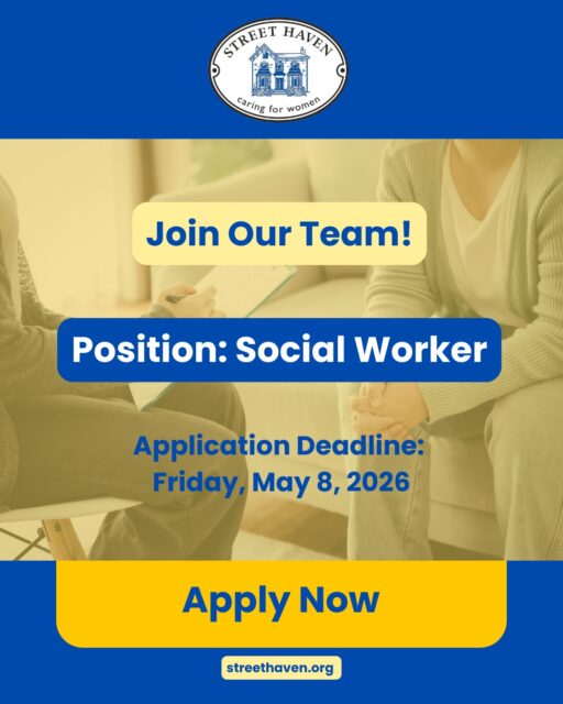 📢 We’re Hiring: Social Worker 

Street Haven is seeking a compassionate and skilled Social Worker to join our addictions treatment team, dedicated to supporting women on their recovery journey. 

You'll provide counselling, case management, and wraparound support, working from a trauma-informed, anti-oppressive, and client-centered lens at our emergency shelter. 

Deadline to Apply: Friday, May 8, 2026 

Full job description + application are on our website. Link in our bio. 

#NowHiring #SocialWorker #TraumaInformed #WomensSupport #Homelessness #MentalHealth #AddictionsSupport #AntiOppression #SocialWork #JoinOurTeam #StreetHaven