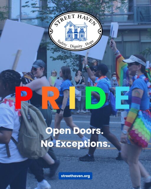 This Pride, we're celebrating 🏳️‍🌈 And we're telling the truth. 

Thousands of 2SLGBTQIA+ people in Toronto still don't have a safe place to land. And that's something we can't scroll past. 

Street Haven was founded in 1965: the same year homosexuality was still a criminal offence in Canada. For women rejected by their families because of who they loved, we were there. We still are. 

In our shelters, our mental health and addictions programs, our supportive housing, and our employment programs, every door is open. Every service is inclusive. No exceptions, no judgment. 💛 

This Pride, go beyond the parade. 

Advocate. Donate. Demand better. 

Because Pride isn't just a celebration, it's a call to action. 

#StreetHaven #TorontoPride #Pride2026 #2SLGBTQIA #PrideWithPurpose #Toronto #SafeSpace