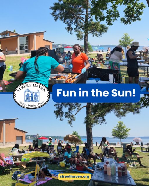☀️ Sun, sand, and so much fun! Yesterday, the Street Haven team headed to the beach for a well-deserved staff wellness day 🌊 

The day was packed with games, beach time, and (of course) incredible food from our very own Pearl and the amazing kitchen team. 

The work we do is meaningful, but it isn't always easy. That's exactly why days like this are so important. It gives our team a chance to slow down, reconnect, and just enjoy each other's company! 

And in true Street Haven fashion, there was music, dancing, and plenty of laughter throughout the day. Our team not only knows how to show up for the women we serve, but they also know how to show up for each other and have a lot of fun! 💛 

#StreetHaven #StaffWellness #TeamSelfCare #TorontoNonprofit #Community