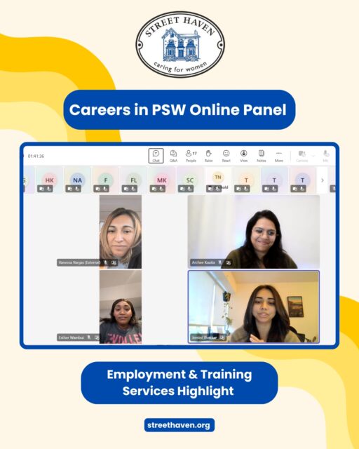 Helping future Personal Support Workers find their path 🙌

Thanks to everyone who joined Street Haven's Careers in Personal Support Worker (PSW) panel on January 29! We heard from PSWs, trainers, and employers who shared practical advice, training options, certification tips, and real talk about what the job actually looks like.

A few key things we learned:

PSW work is about hands-on care, good communication, and compassion

You can get trained and certified pretty quickly through accredited programs

Employers look for practical experience, reliability, and people who want to learn

Thinking about becoming a PSW? We're here to help with training or job search support. Visit our website for more information. Link in bio. 

#PSW #Healthcare #HealthCareJobs #CareerDevelopment #StreetHaven