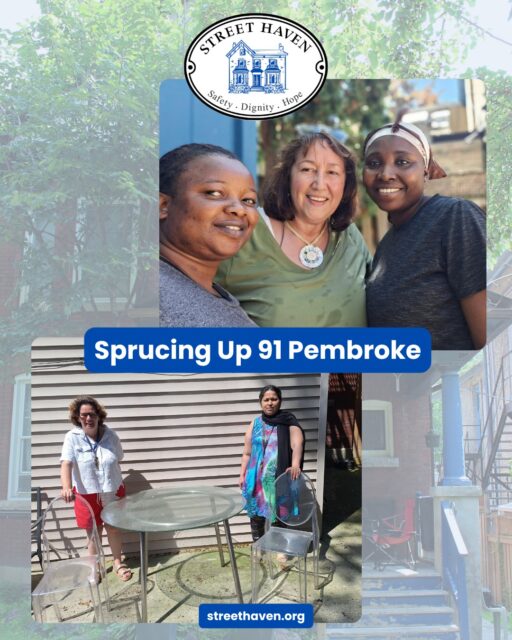 91 Pembroke is getting ready for summer! 

Staff and residents teamed up to clean, tidy, and refresh the outdoor space and thanks to a generous donor, brand new patio furniture now makes it the perfect spot to relax, connect, and enjoy the sunshine. 💛

A little teamwork goes a long way in creating a space that feels like home. Thank you to everyone who helped make this happen! 

 #StreetHaven #CommunitySpirit #TorontoNonprofit