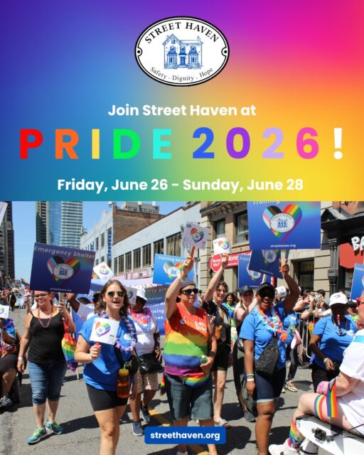@pridetoronto weekend is coming up and we are SO ready 🏳️‍🌈✨ 

Find us at the Church Street Fair on Friday June 26 + Saturday June 27, we've got games, prizes, and good vibes. Come by and say hi! 

Then on Sunday June 28, we'll be marching in the parade 🎉 

We can’t wait to celebrate with you all 💛 

#Pride2026 #TorontoPride #StreetHaven #ChurchStreet #Toronto #Community