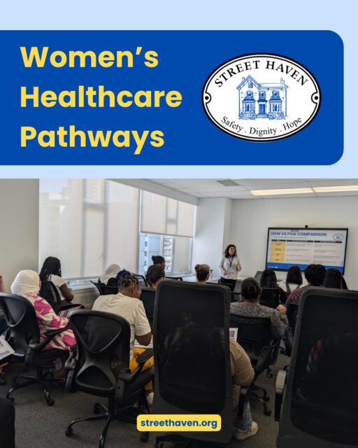 Big things happening on the Employment & Training front! 🎉 

We just launched Women's Healthcare Pathways, a brand new (and 100% free!) program helping women build real careers in healthcare as Home Support Workers (HSWs) or Personal Support Workers (PSWs). 

We've already run two orientations and welcomed over 20 women into the program. Watching them take these first steps toward a whole new career has been so inspiring. That's the kind of energy we love to see. 

Our next orientation is Friday, September 11 at 10:00am at our head office, so if you (or someone you know) is curious about a career in healthcare, now's the time. Swipe for more details and head to our website for more information. Link in bio.💙 

#WomensHealthcarePathways #StreetHaven #CareerTraining #Toronto