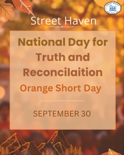 At Street Haven, we've never let September 30th pass without making room for teaching and healing. Healing is the heart of what we do. Women can't rebuild their lives in a place that doesn't understand where they've been. And there is so much to learn from Indigenous teachings about healing, teachings that can shape how we support the women we serve. So, we keep learning, together, staff and clients alike.
Yesterday, our team at Grant House hosted clients and staff for the National Day for Truth and Reconciliation and Orange Shirt Day.
Vince Pawis Sr., the founder and Executive Director of White Buffalo Road Healing Lodge, led us through the Seven Grandfather Teachings: love, respect, bravery, truth, honesty, humility and wisdom. These teachings are incredibly powerful when we use them to understand each other and to heal.
Then we broke bread and shared a meal with each other.
Thank you, Vince for sharing these important teachings with us. Today, wear orange. Go to an event. Listen to Indigenous communities and learn from them. It may in fact help with your own healing too.
#TruthAndReconciliation #EveryChildMatters #StreetHaven #NationalDayForTruthAndReconciliation #OrangeShirtDay